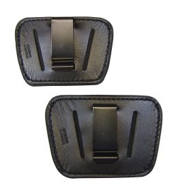 Made in USA Homeland Concealment Belt Slide Holster w/ Removable Clip-Large/Black