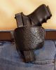 Belt Slide Holster, fits medium to large frame auto handguns-Brown