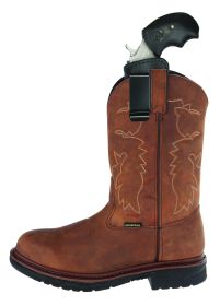 Made in USA "Boot N Belt" Homeland Concealment Boot Holster with Removable Clip