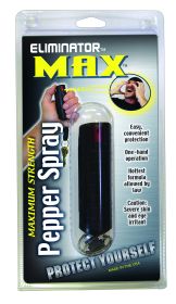 1/2 oz. Pepper Spray w/BLACK hard case & quick release key ring