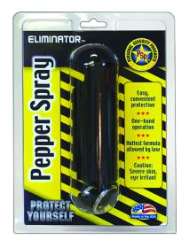 1/2 oz. BLUE HEAT Pepper Spray w/BLACK hard case & key ring