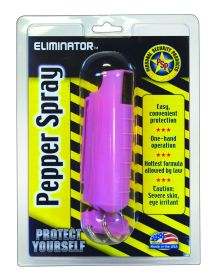 1/2 oz. BLUE HEAT Pepper Spray w/PINK hard case & key ring