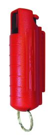 1/2 oz. BLUE HEAT Pepper Spray w/RED hard case & key ring