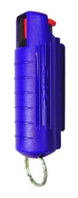 1/2 oz. BLUE HEAT Pepper Spray w/PURPLE hard case & key ring