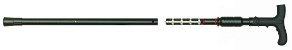 1,000,000 volt ZAP Covert Walking Cane w/Consealed Stun Gun & case