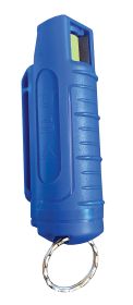 1/2 oz. BLUE HEAT Pepper Spray w/BLUE hard case & key ring