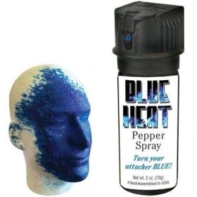 2 oz. BLUE HEAT Pepper Spray w/ flip top