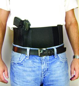 Concealed Carry Belly Band- BLACK waist size 36 to 44"
